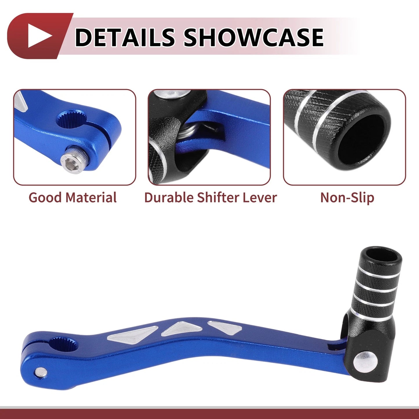 Folding Gear Shifter Lever for Yamaha TTR 50 Blue Black