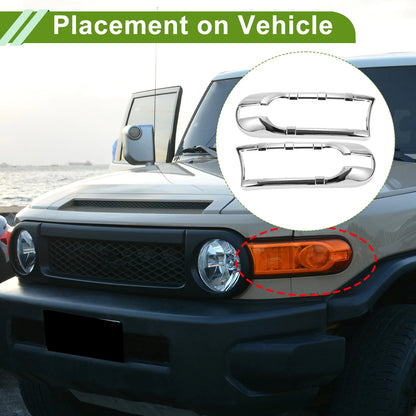 Front Left Right Headlight Trim Bezel for Toyota FJ Cruiser (2007-2014)