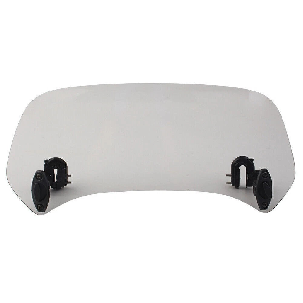 Clip-On Windshield Extension Spoiler Deflector for Motorcycle - Smoke
