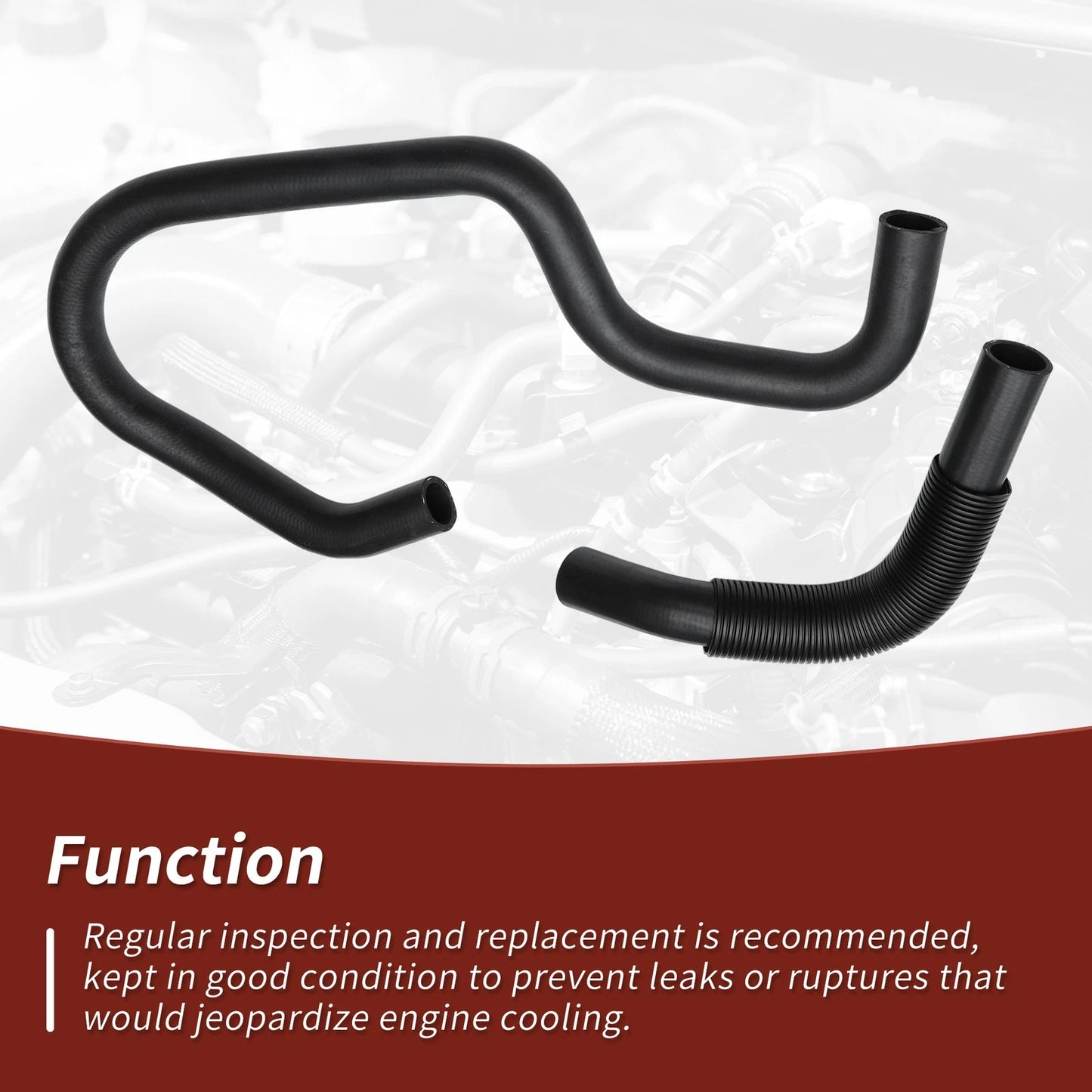 Upper & Lower Radiator Coolant Water Hose for GMC Sierra 3500 (2001 - 2006)