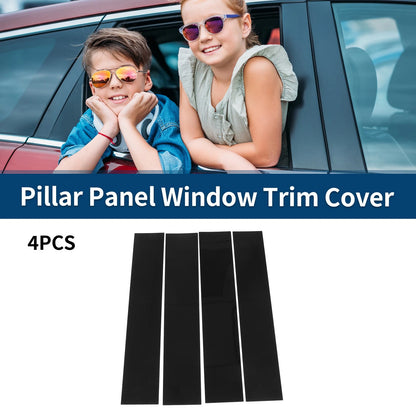 4pcs Black Car Pillar Window Trim for Lincoln Mark LT, Ford F-150 (06-14)