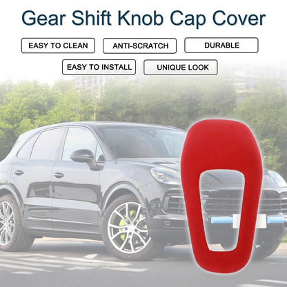 Gear Shift Knob Cap Cover for Porsche Cayenne Red Console 1 Pcs (2018-2025)