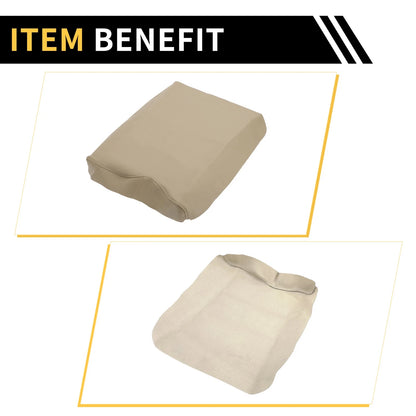 Center Console Lid Armrest Cover for Ford F-150 (2004-2023) - Beige Microfiber