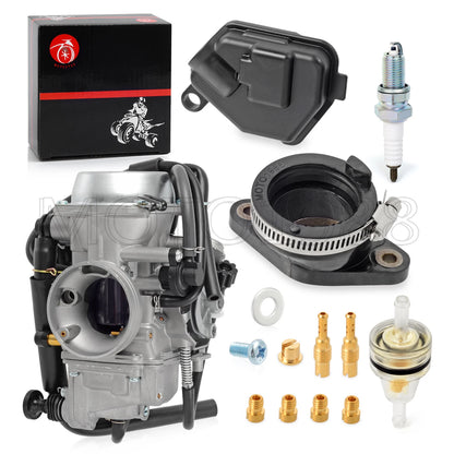 Carburetor & Intake Manifold Boot for Honda Rancher 400 TRX400 2004-2007