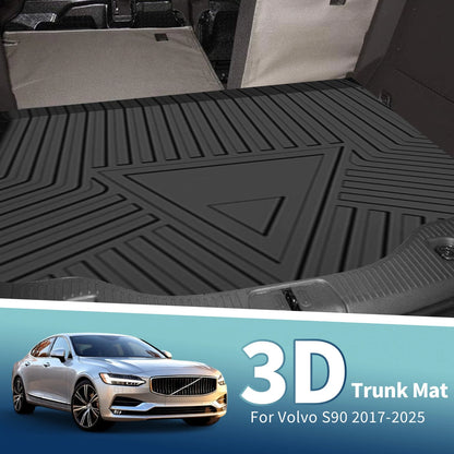 Flat Face Cargo Liner Rear Trunk Mat for Volvo S90 (2017-2019) 1 Pc