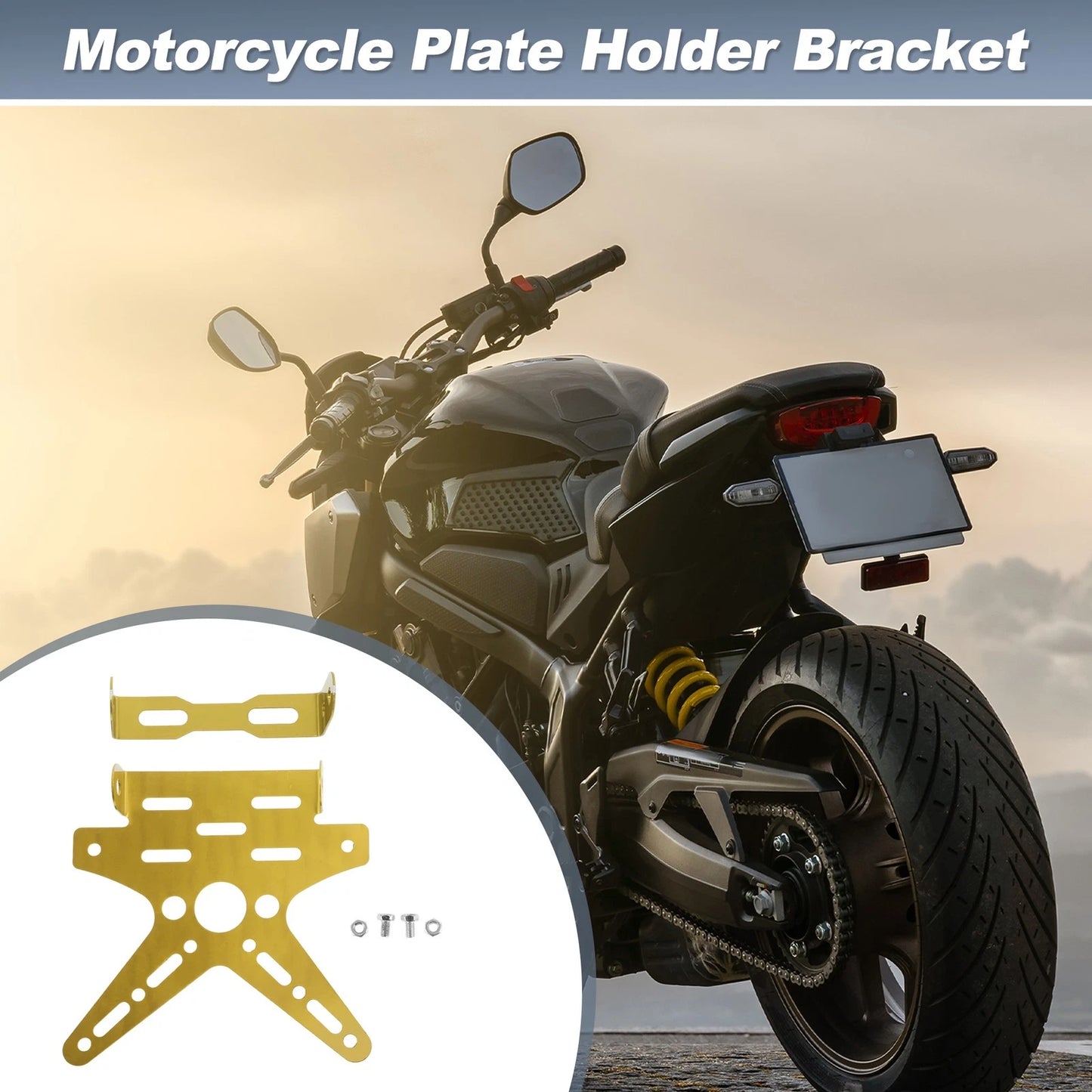 Plate Mount / 26×10 mm / Aluminum Alloy Yellow Hole for Make Model