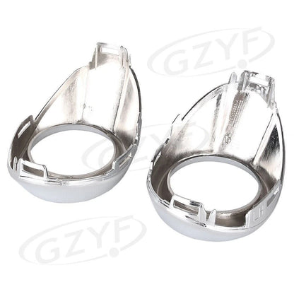 Front Fog Light Cover Bezels Trim Silver for Ford Focus (2012-2013)