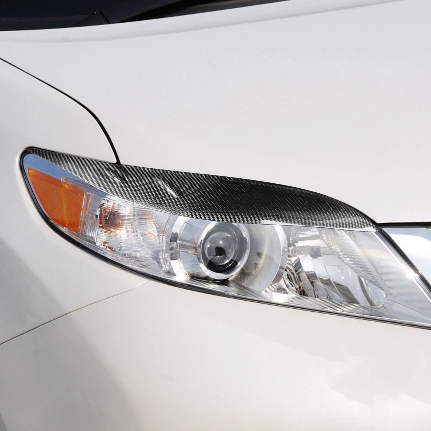 2 x Front Headlight Eyebrow Covers for Toyota Sienna LE SE (2011-2020)