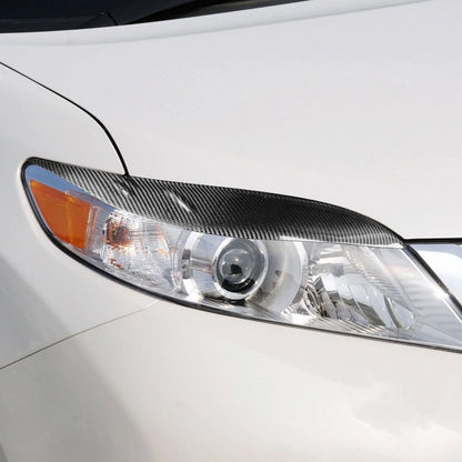 2 x Front Headlight Eyebrow Covers for Toyota Sienna LE SE (2011-2020)