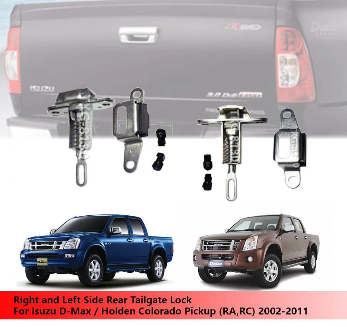 Rear Tailgate Lock Latch for Isuzu D-Max / Holden Colorado (2002-2011)