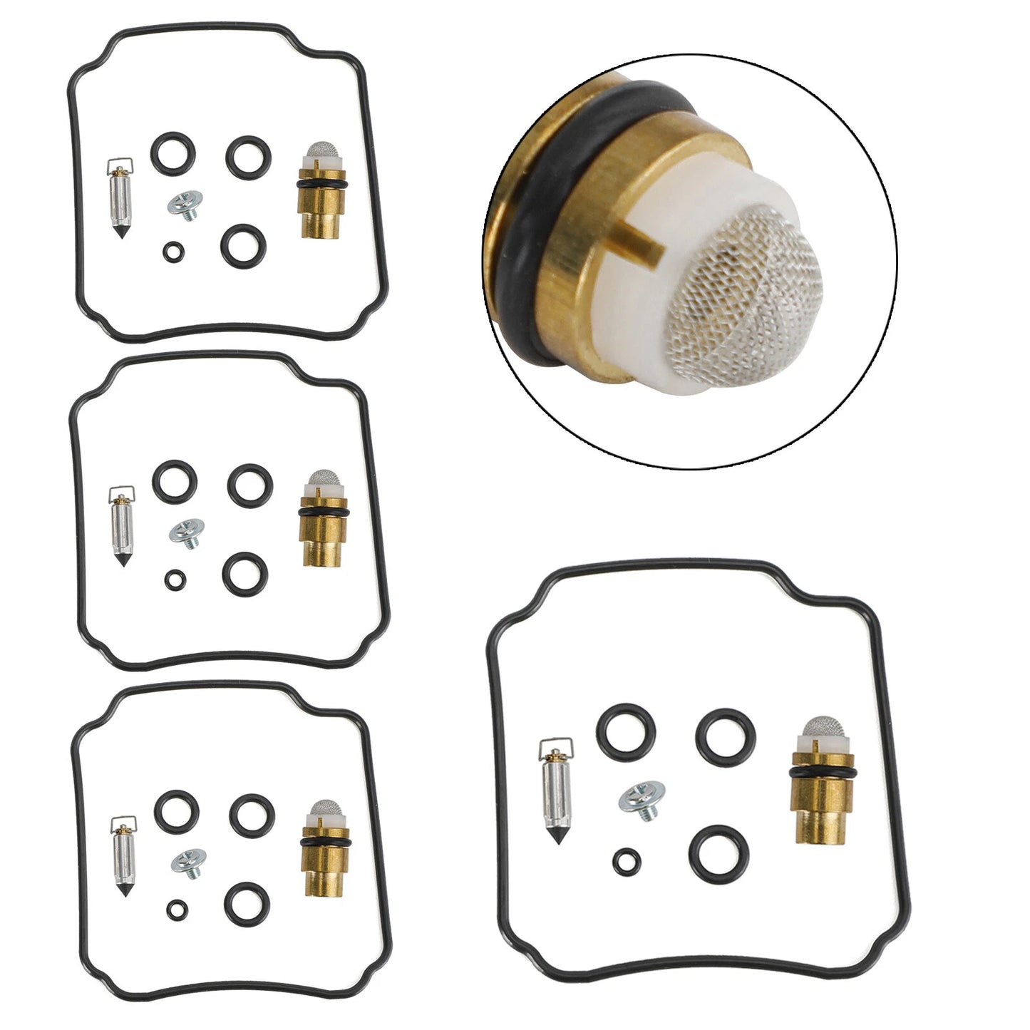 4X Carburetor Repair Kit for Yamaha FZR400 (1WG) R/RR (1988-1990)