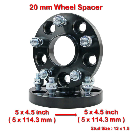 12x1.5 5x114.3 Hub Centric Wheel Spacers for Honda Civic, Accord (2006-2023)