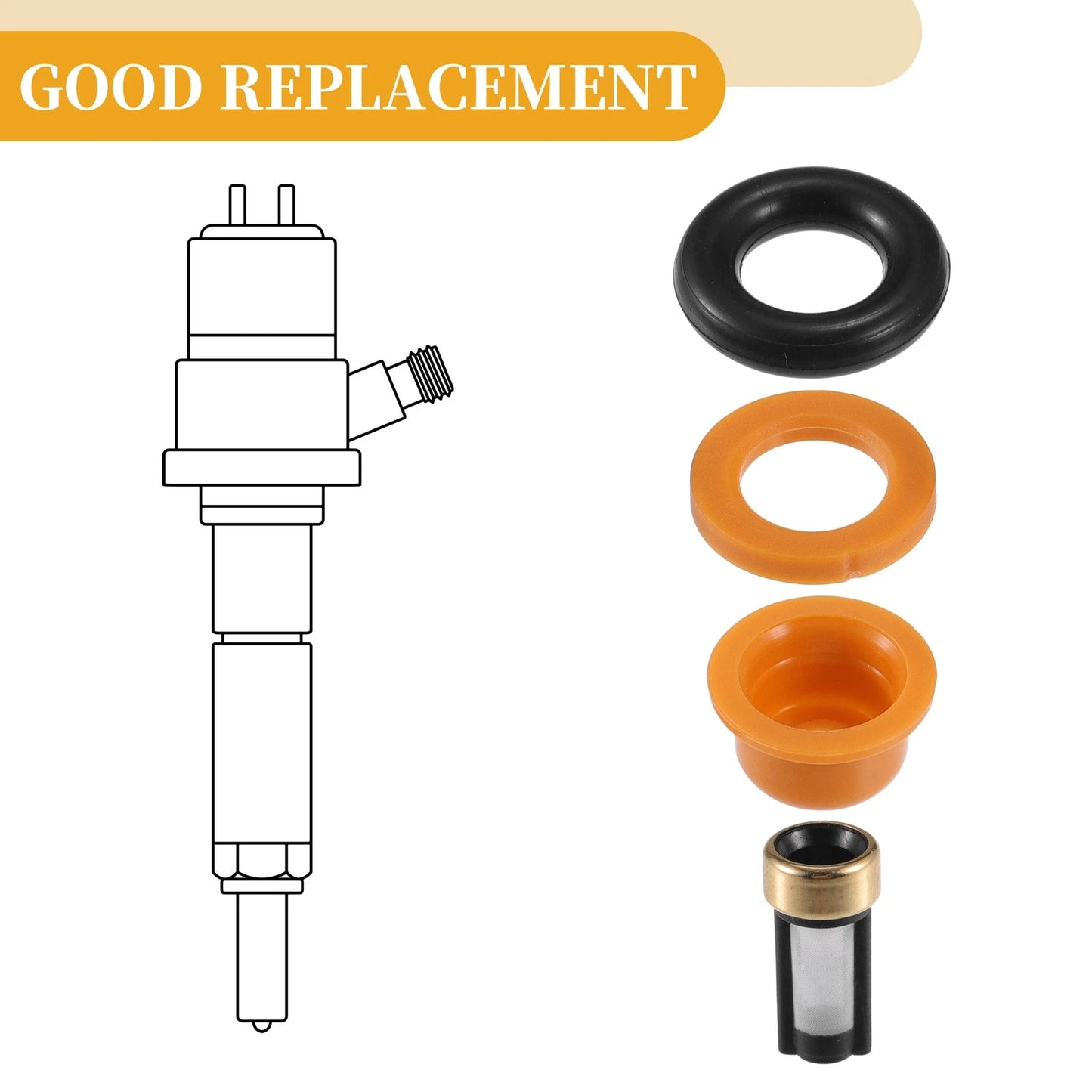 8 x Fuel Injector O-Ring Seals for Ford Ranger (2001)