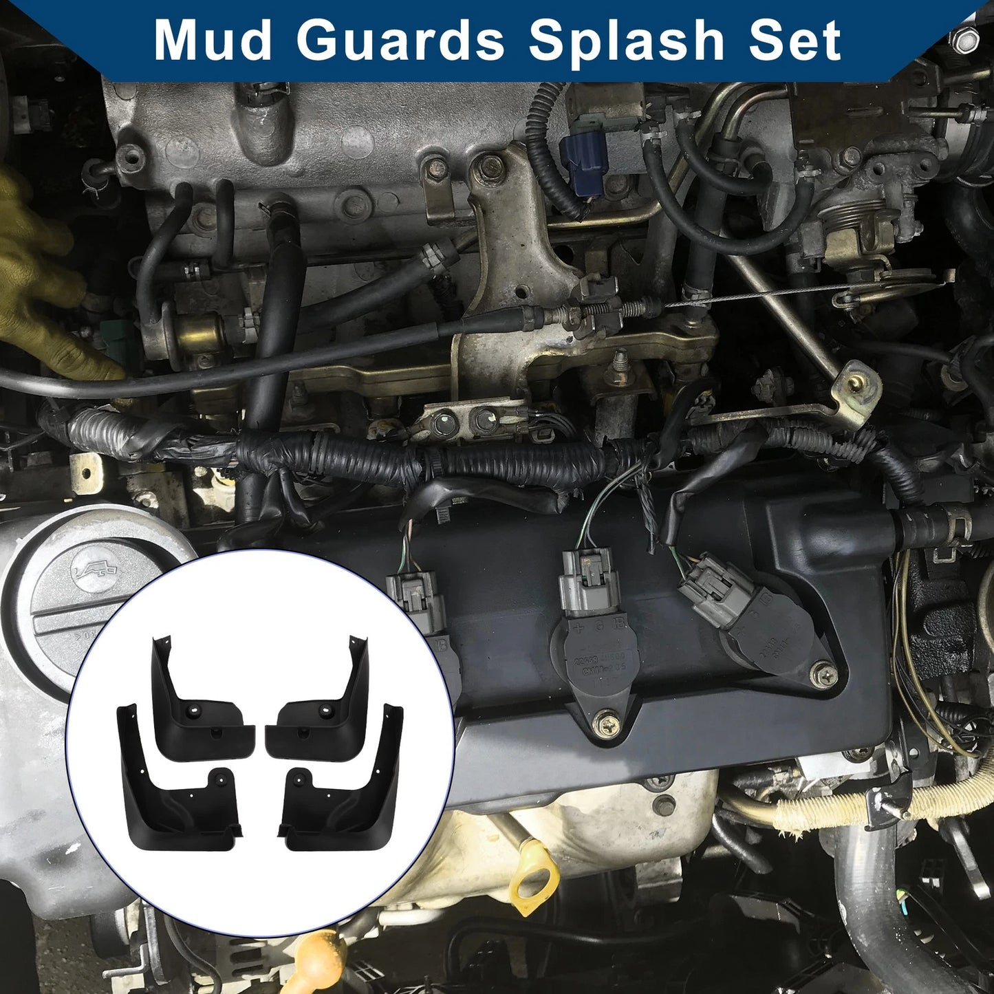 Mud Flaps Splash Guards 1 Set for BMW X4 M Sport F26 (2014-2018)