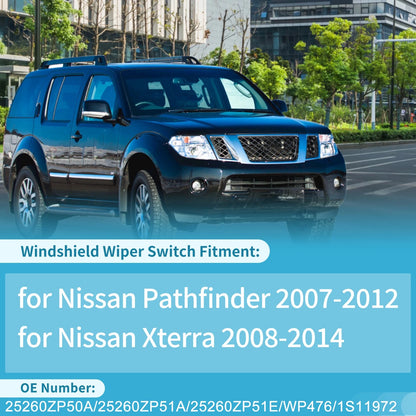 Windshield Wiper Control Switch for Nissan Pathfinder (2007-2012)