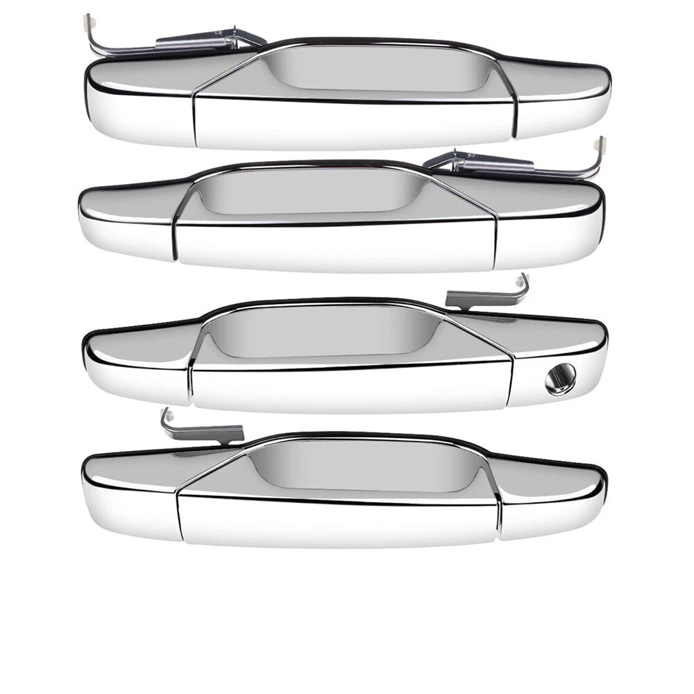 Chrome Car Door Handle Front Left Right Rear for GMC Yukon Sierra Silverado (2007-2014)