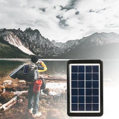 Portable Mini Solar Power Lighting System with Music Speaker