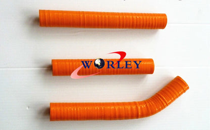 Aluminum Radiator & Orange Hose for KTM 125/200/250/300 SX/EXC/MXC (2008-2013)