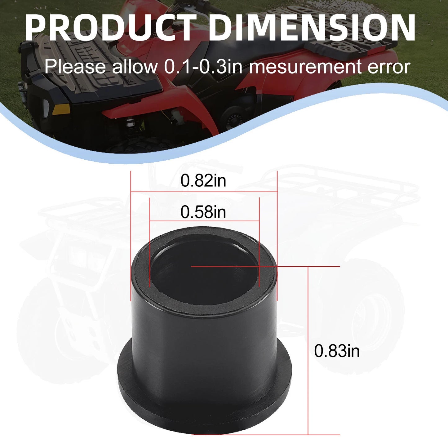Front A-Arm Bushing Kit for Polaris RZR 170/Phoenix 200 (2005-2021)