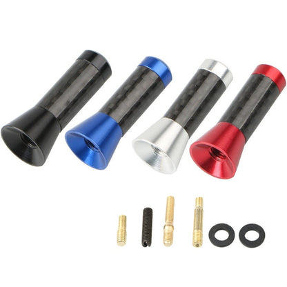3.5cm Carbon Fiber Short Antenna Kit for Car - Includes Screws (Fits Most Models)
