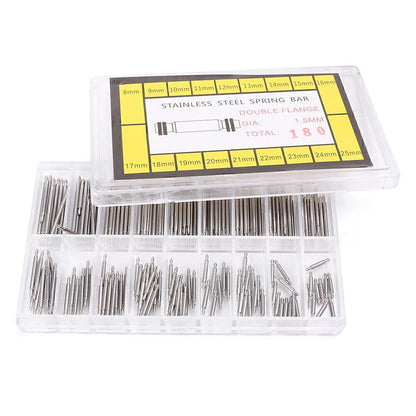 Watch Band Spring Bars Strap Link Pins Repair Tools Kit 8-25mm for UK Models