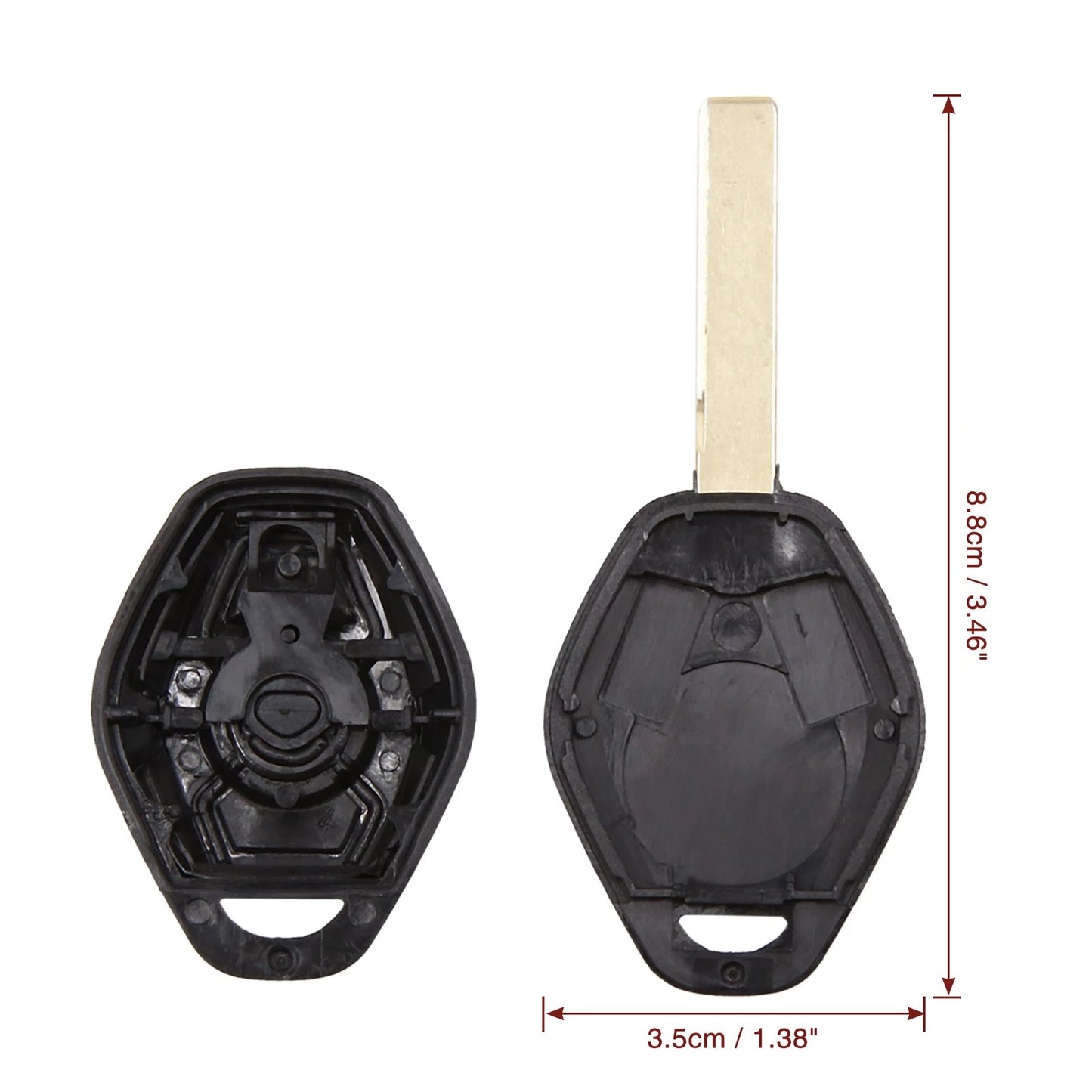 Key Fob Shell Case for BMW 3 5 7 Series E81 (2006-2013) - 1 x Button Cover