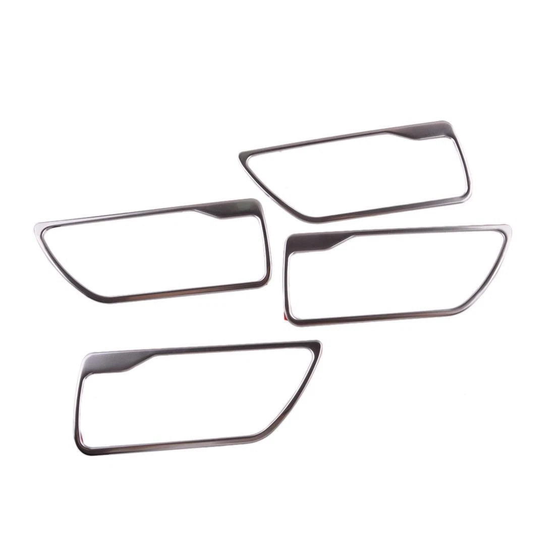 4 x Silver Inner Door Handle Bowl Covers for Toyota Highlander (2020-2022)