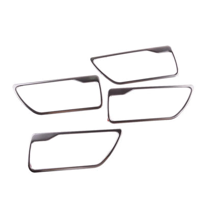 4 x Silver Inner Door Handle Bowl Covers for Toyota Highlander (2020-2022)