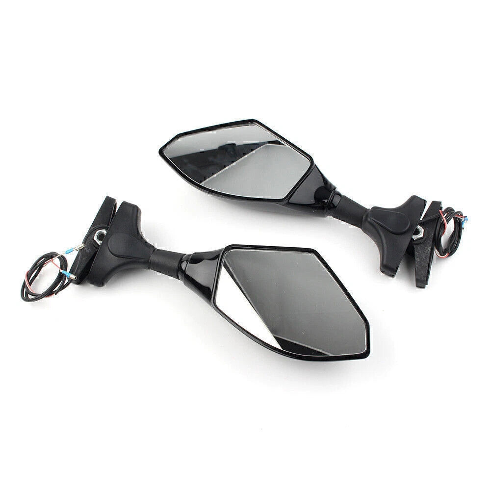 LED Turn Signal Rearview Mirrors for Honda Kawasaki Yamaha YZF R6S (2006-2016)