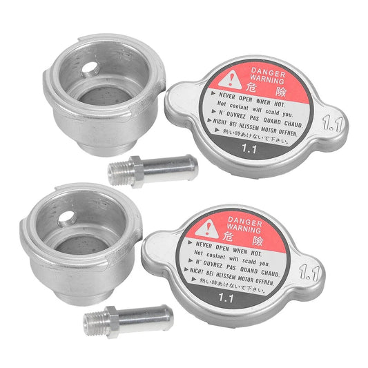 2 x Aluminum Weld-On Radiator Filler Neck 32mm for A1