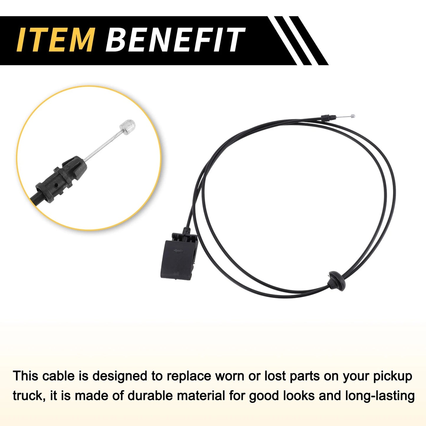 Hood Latch Release Cable for Dodge Ram 1500 2500 3500 (2009-2018)