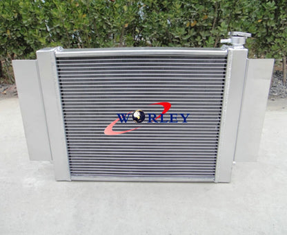 Aluminum Radiator + Fan for Mazda RX2 RX3 RX4 RX5 (1970-1980)