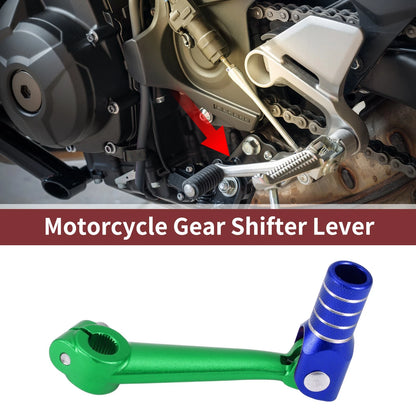 Folding Gear Shifter Lever for Bosuer M5 Green Blue Silver Tone