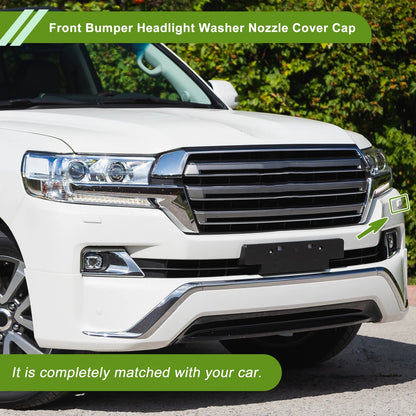 Front Left Washer Nozzle Cover Black for Toyota Land Cruiser (2016–2021)