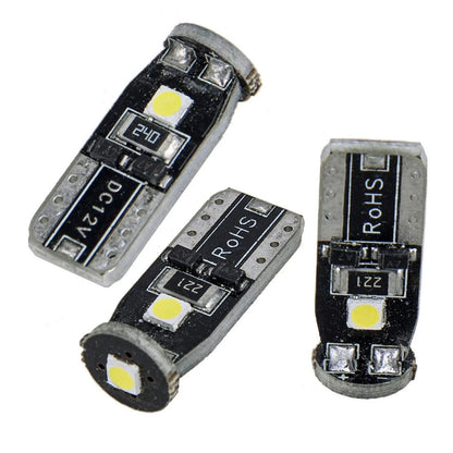 10Pc T10 3SMD LED Wedge Dome Light Bulbs for Car (Various Years)
