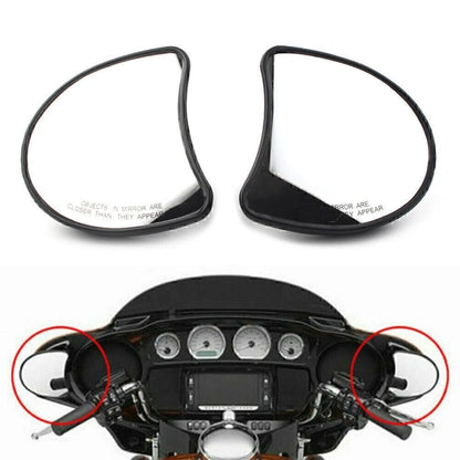 Fairing Mount Side Rear Mirrors for Harley Electra Glide FLHTK FLHT FLHTCU (96-13)