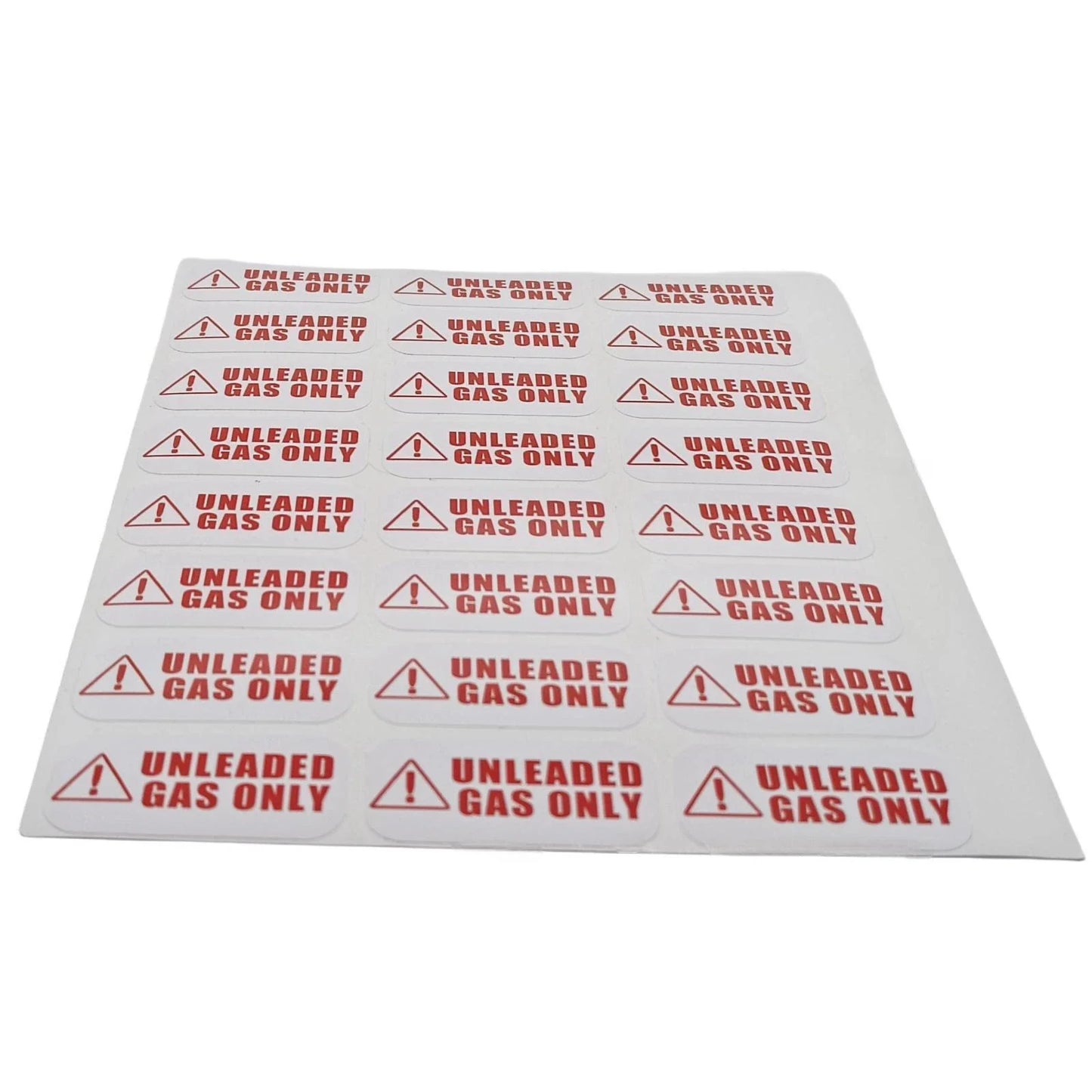 Unleaded Fuel Only Sticker Decal for Gas Tank, Vinyl Label