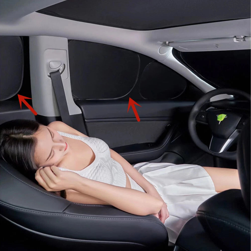 Side Window Privacy Blind Shading Sun Shade Cover Protector for Tesla Model Y