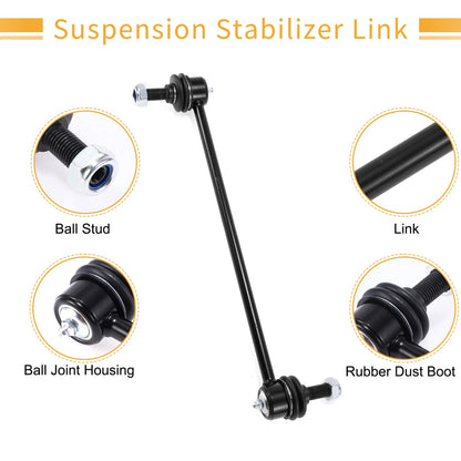 Set Front Stabiliser Sway Bar Link with Bushing for Dodge Caravan