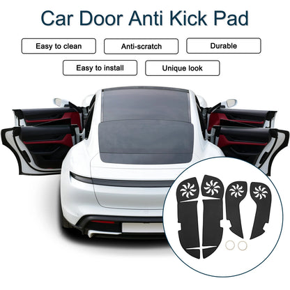 Car Door Anti Kick Pad Sticker Protector for Lexus RX200 (2016) - Black Set