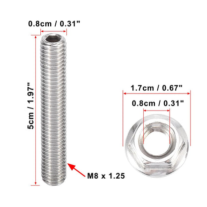 16 x Stainless Steel Exhaust Manifold Bolt Studs for Ford 4.6 5.4L (2000-2010)