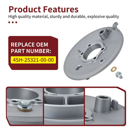 Rear Brake Drum Backing Plate for Yamaha Big Bear 350 4x4 YFM350FW 1996-1999