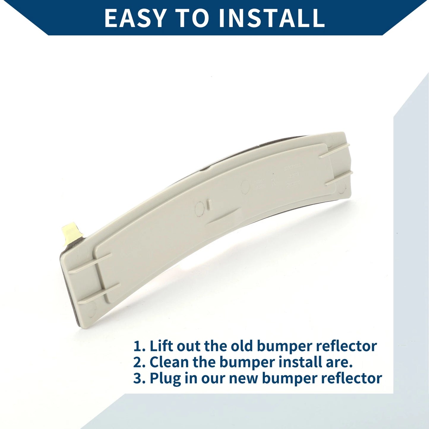 Front Right Bumper Reflector for BMW 535i GT (2010-2017)