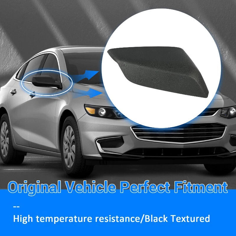 Black Passenger Side Mirror Cap Cover for 2016-2020 Chevrolet Malibu