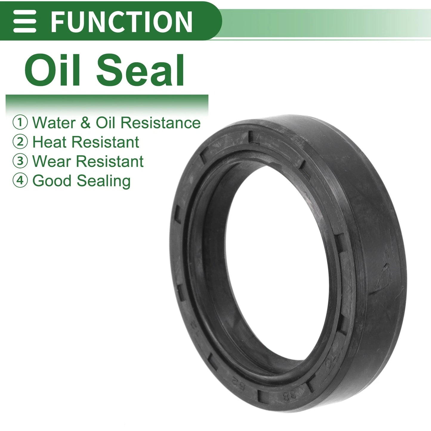Oil Seal / 38x52x12mm / Rotary Shaft Seal NBR Rubber for Make Model