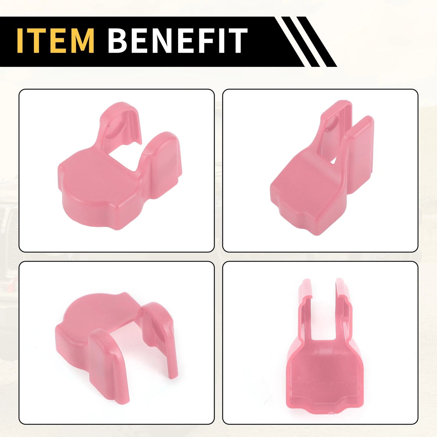 Door Limiting Cover Trim for Jeep Wrangler JL JLU (2018-2024) - Pink