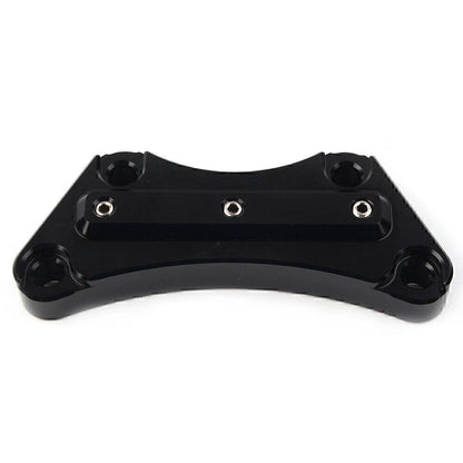 Black Top Handlebar Riser Clamp for Harley Touring Street Road King (2008-2023)