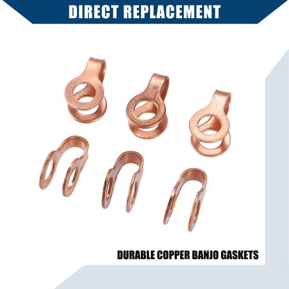 Fuel Return Line Banjo Bolt Copper Gasket for Dodge 12V 6BT Engines