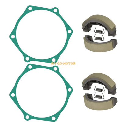 Brake Shoes 4x with Springs Gaskets For John Deere 650 670 Tractors