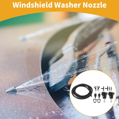 Windshield Washer Nozzle Kit with Gaskets for Jeep Compass (2007 - 2010)